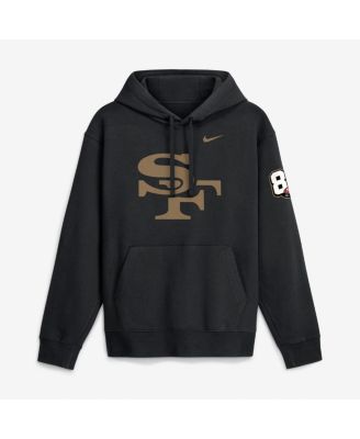 Men's Black San Francisco 49ers 80th Anniversary Third Down Stop Club Fleece Hoodie