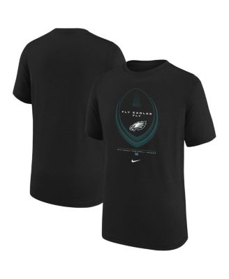 Big Boys and Girls Black Philadelphia Eagles Icon Legend Dri-FIT T-Shirt