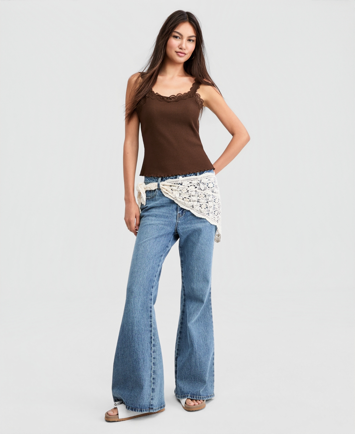 And Now This Women's Lace-Trim Tank Top, Macy's Exclusive