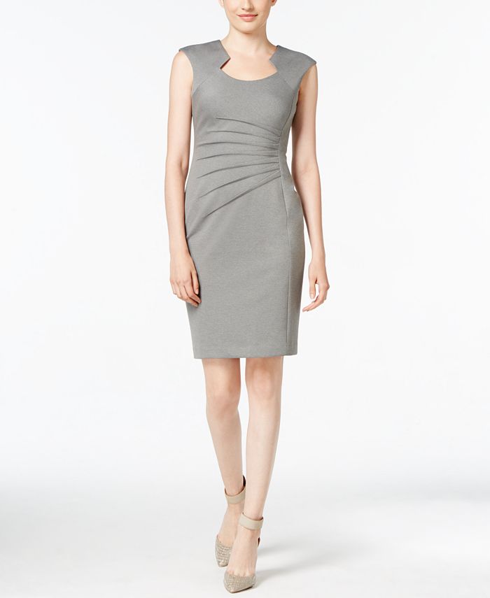 Calvin klein horseshoe neck sheath dress top