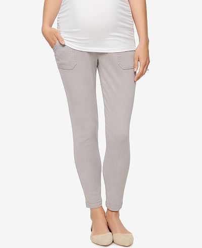 A Pea in the Pod Maternity Twill Skinny-Leg Pants