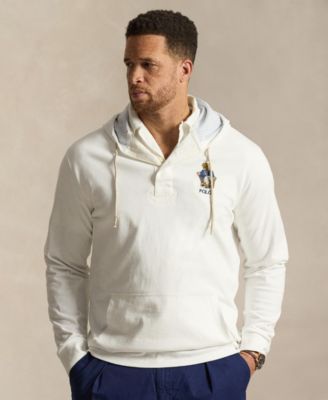 Men's Big & Tall Classic-Fit Polo Bear Jersey Hoodie