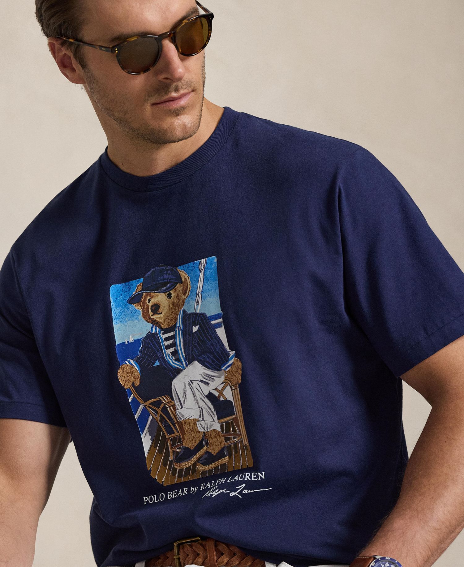 Men's Big & Tall Classic-Fit Polo Bear Jersey T-Shirt