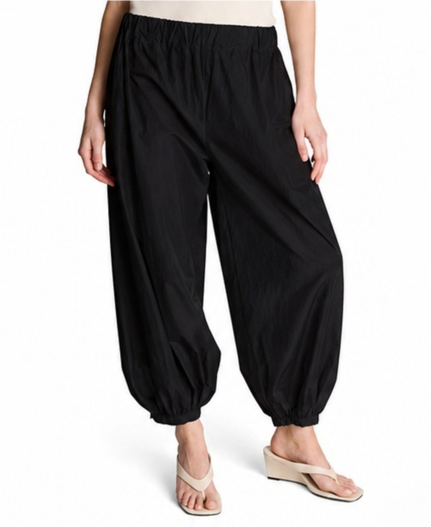 Женские брюки Kenneth Cole Pull-On Bubble Leg, цвет: Чёрный — фото 1