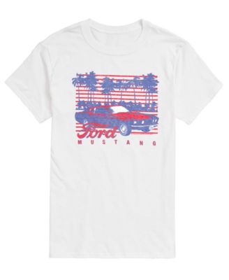 Men's Ford Mustang Palm Trees Short-Sleeve Graphic T-Shirt