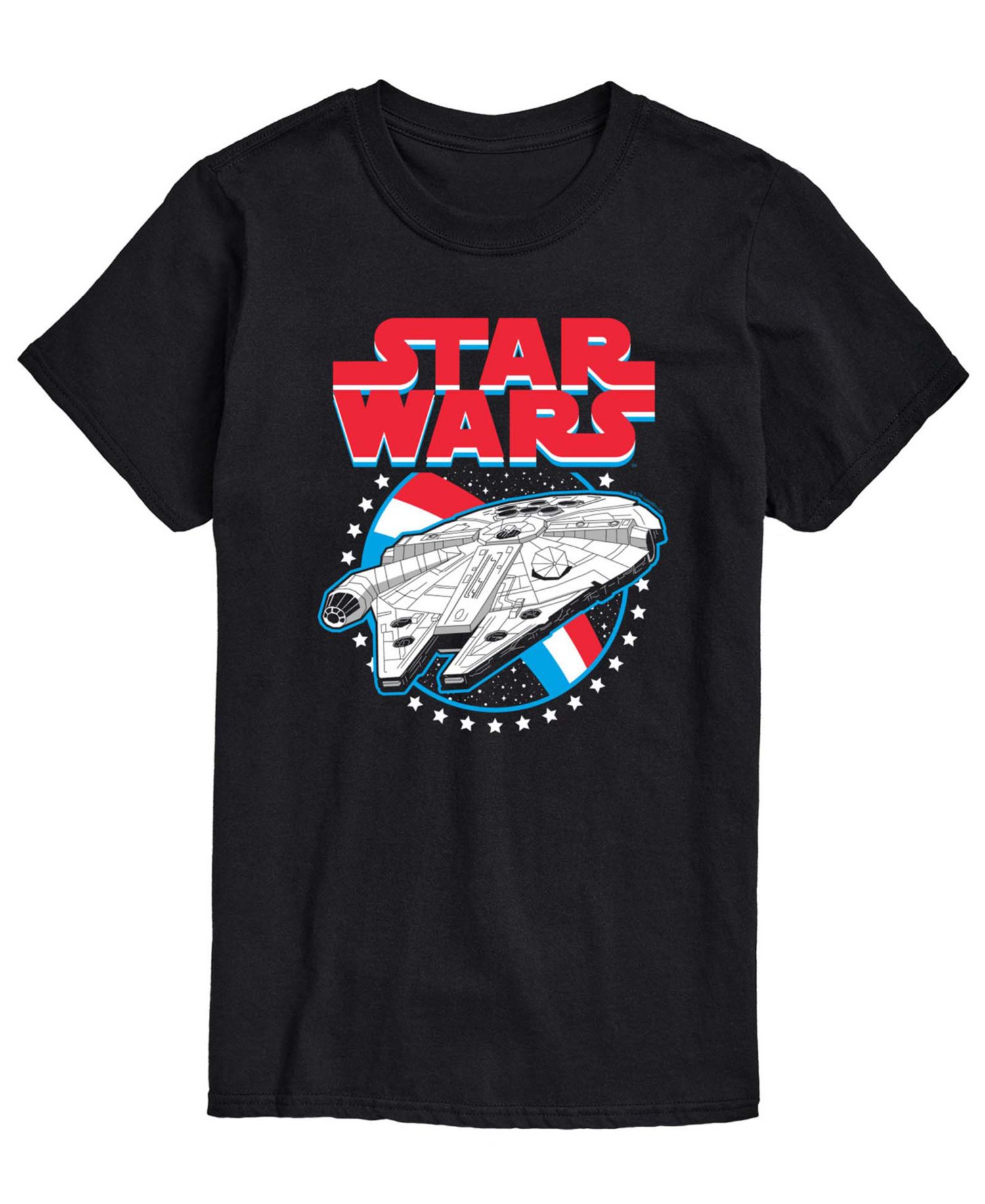 Men's Star Wars Millennium Falcon Americana Short-Sleeve Graphic T-Shirt