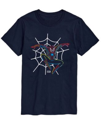 Men's Spiderman Neon Short-Sleeve Graphic T-Shirt