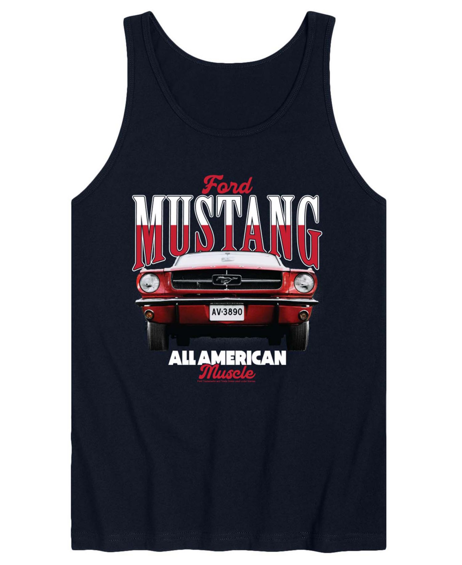 Men's Ford 1965 Mustang Sleeveless Graphic Tank Top