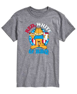 Men's Garfield Red White And BBQ Short-Sleeve Graphic T-Shirt