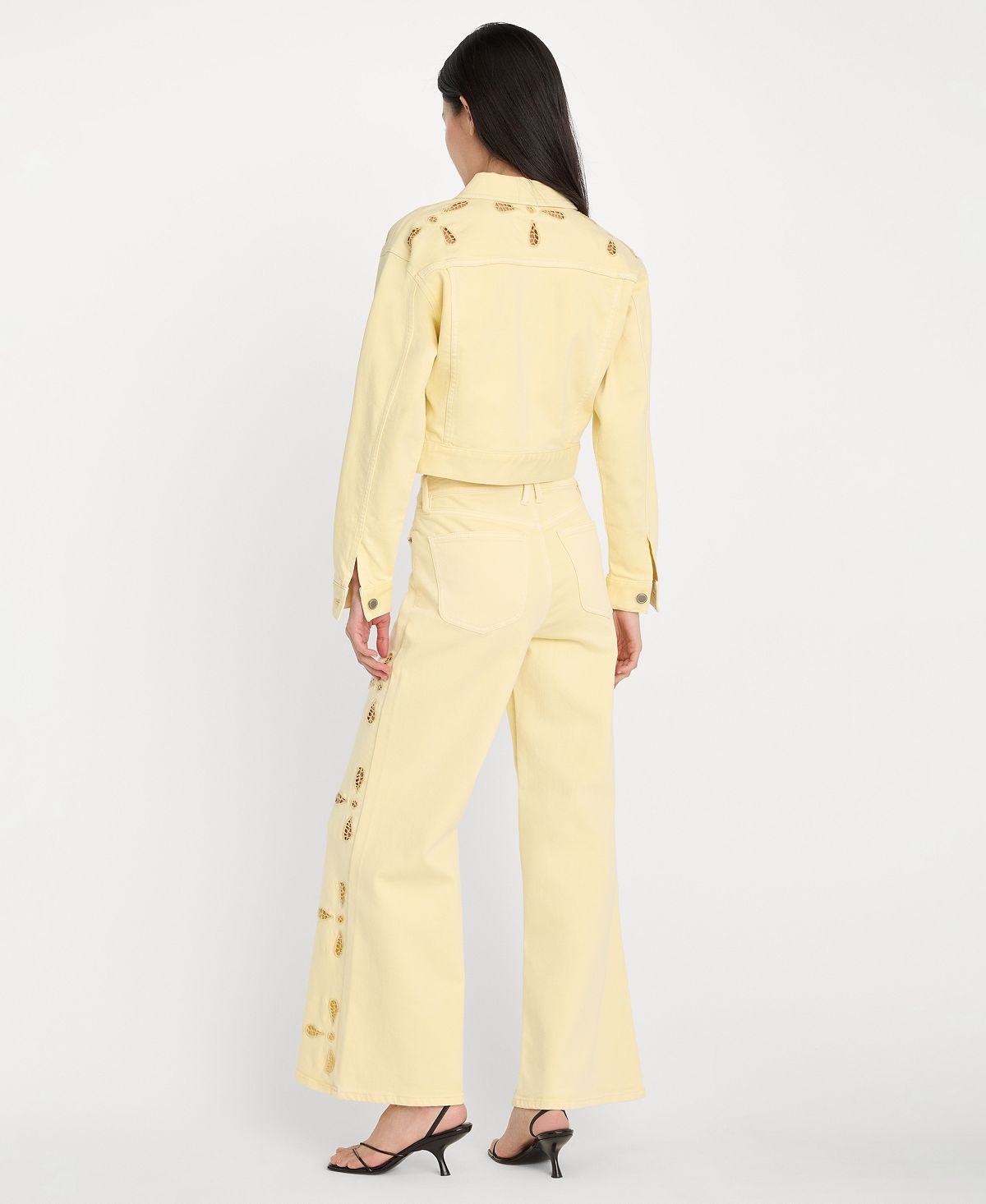 Good American Women's Wide-Leg Jeans view 3 — MAYCSS fashion products