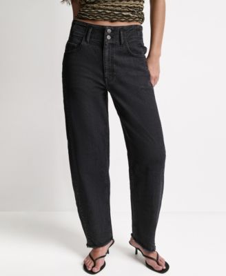 Women's Seamed Mid-Rise Loose-Fit Jeans