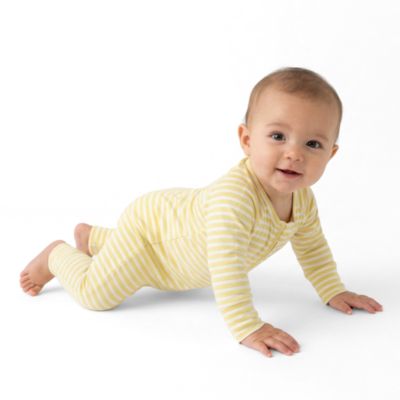 Baby Lemon Stripe Sleeper
