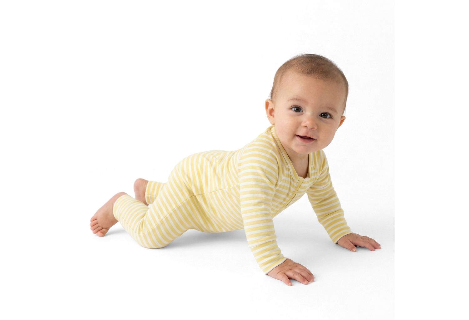 Baby Lemon Stripe Sleeper