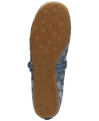 COACH Women's Sculpted C Soft Mary Jane Flats - Macy's