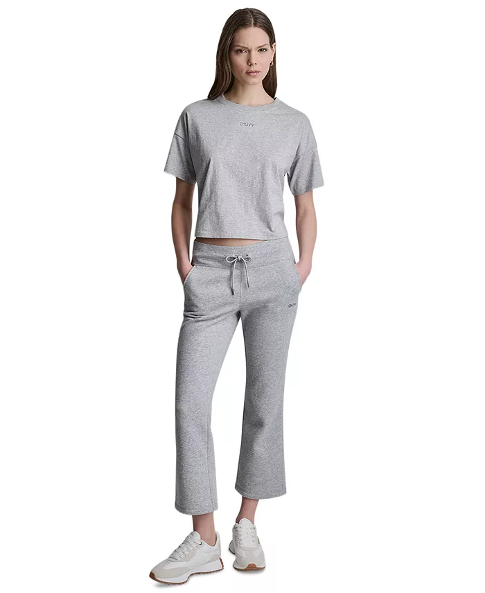 Women's Metallic Bubble Mid-Rise Crop Flare Pants - thumbnail 9