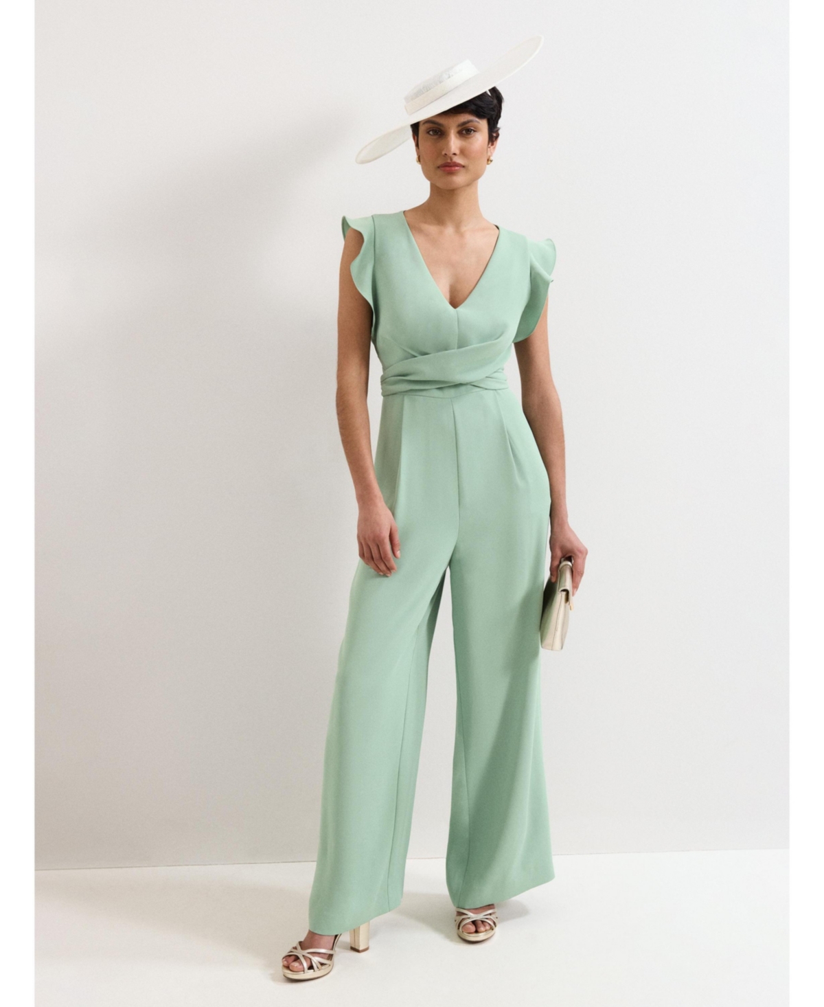 Phase Eight Women's Ayla V-Neck Wide Leg Jumpsuit