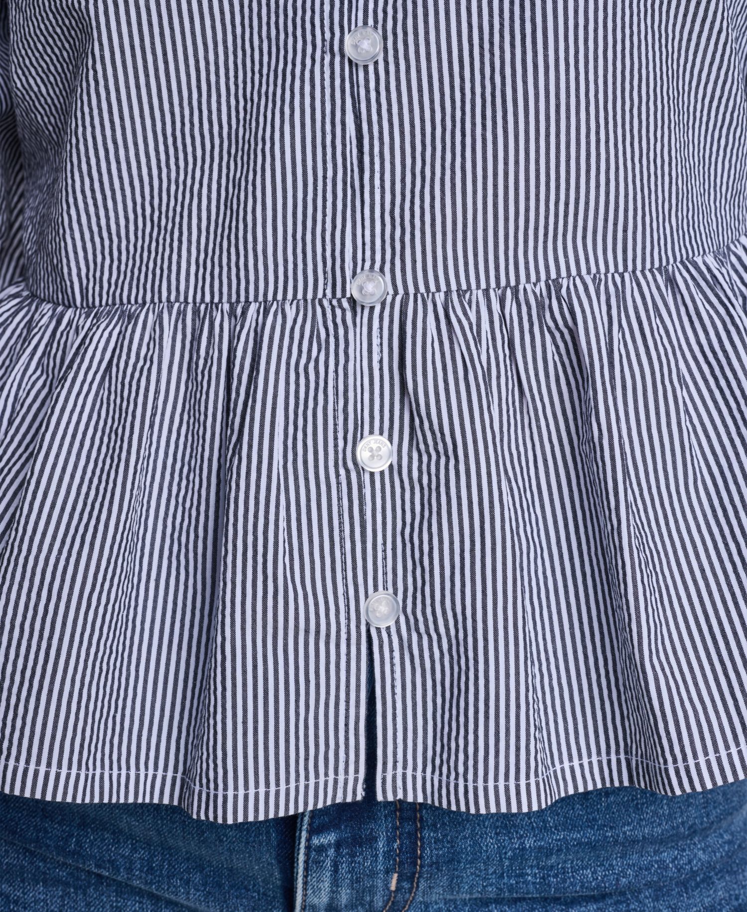 Petite Puff-Sleeve V-Neck Top