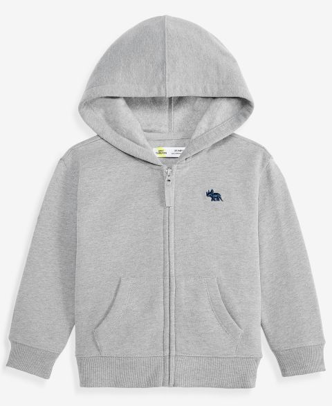 Детская толстовка на молнии Epic Threads Fleece Icon для мальчиков 12M-5T, цвет: Серый