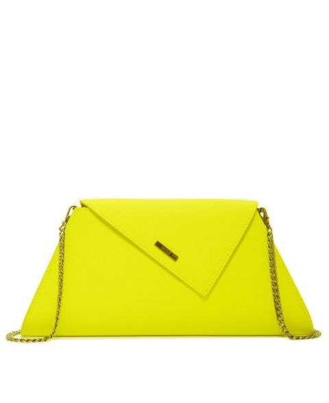 Женские SUSU Yellow Purse Saffiano Leather Clutch Bag Unique Evening Purse Women's Handbag