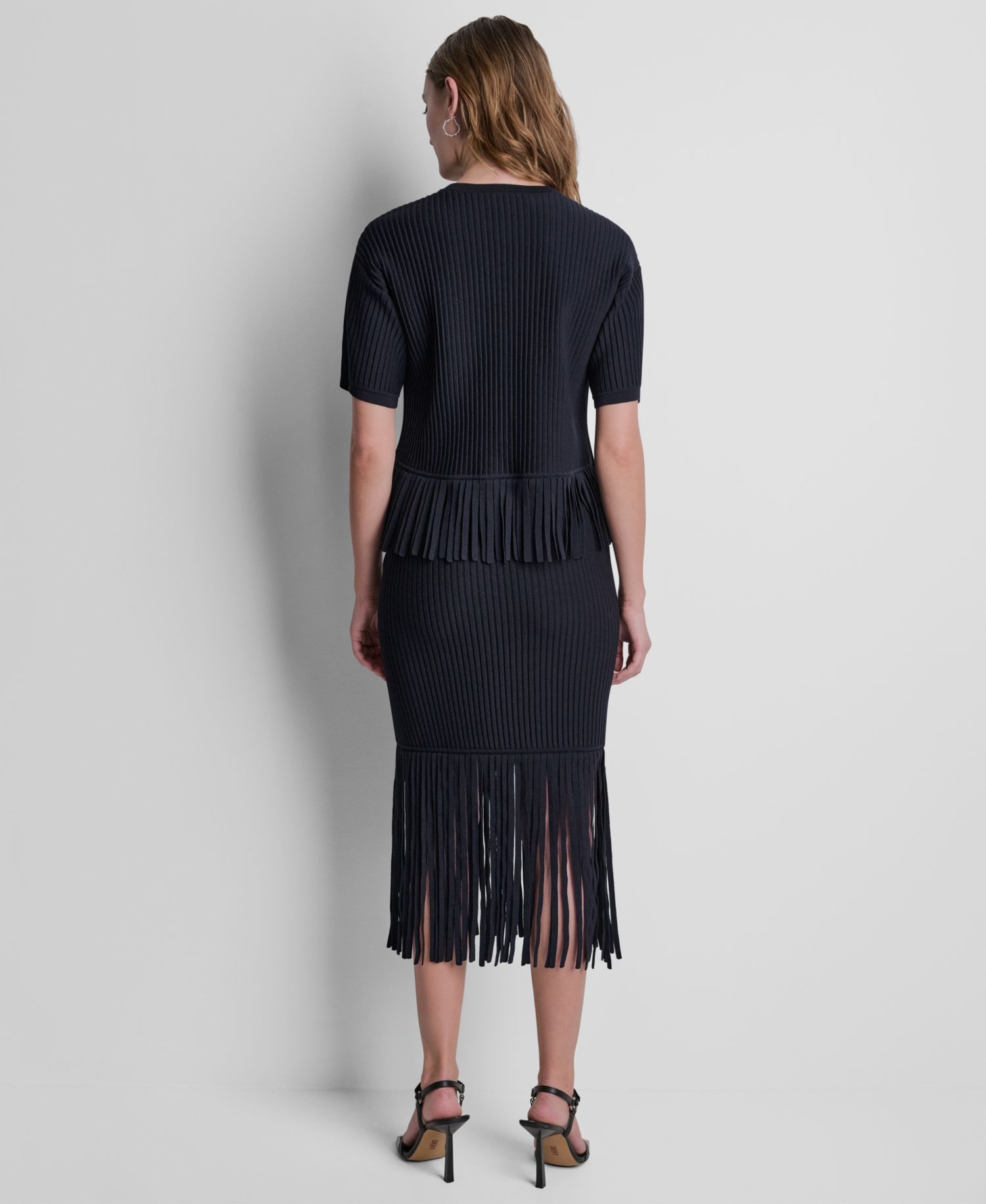 Women's Fringe Crewneck Sweater Top