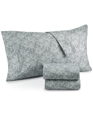 Shavel Micro Flannel Printed Twin 3-pc Sheet Set In Enchantment Gray