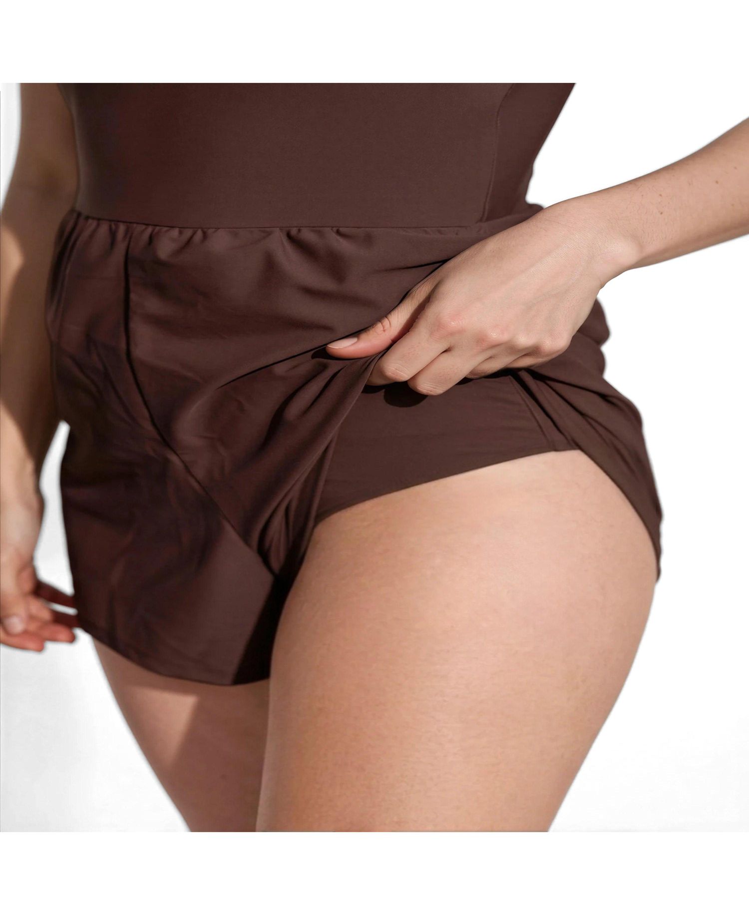 Plus Size Ivy Short Swim Romper With Built-In Bra and Hidden Shorts