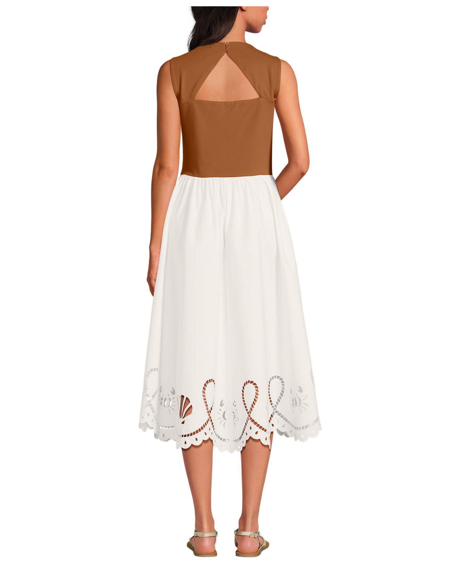 Women's Embroidered Duet Midi Dress