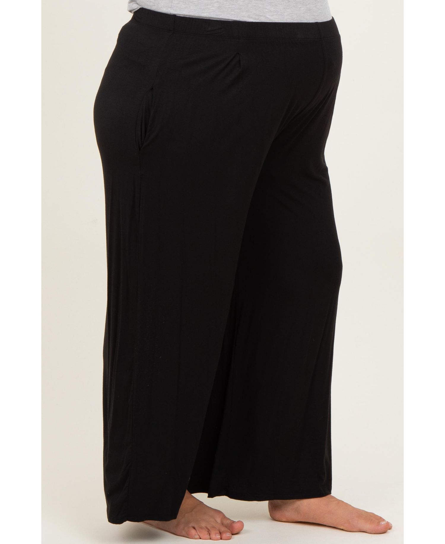 Plus Size Wide Leg Ankle Lounge Pants