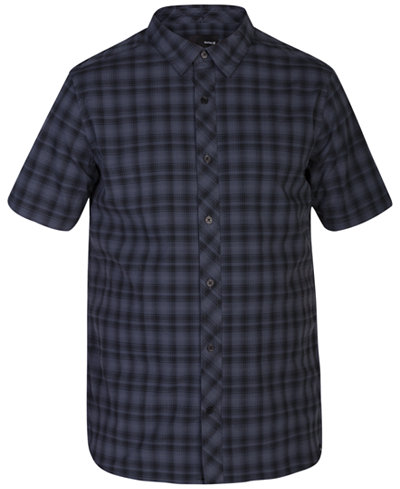 Hurley Men's Short-Sleeve Eli Plaid Shirt