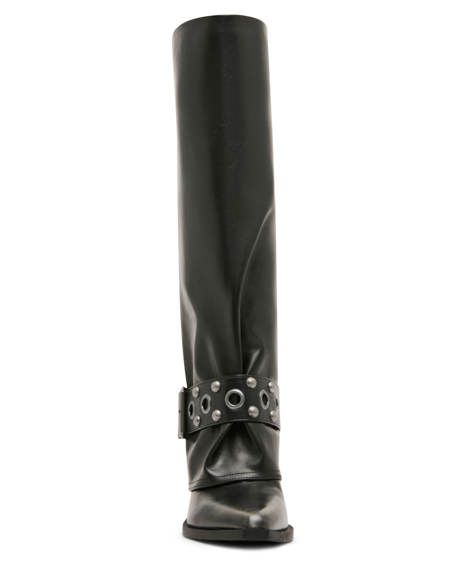 Women's Rodeo Cuffed Studded Tall Cowboy Boots