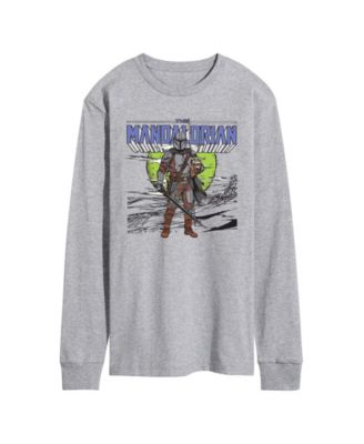 Men's The Mandalorian Sword Long-Sleeve Graphic T-Shirt