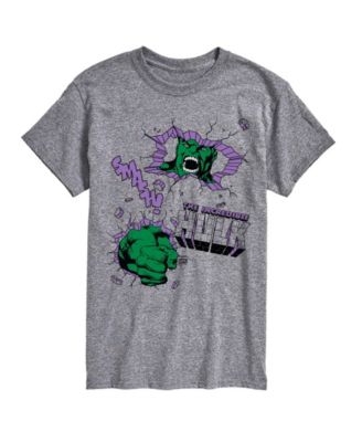 Men's Marvel The Hulk Punch Wall Short-Sleeve Graphic T-Shirt