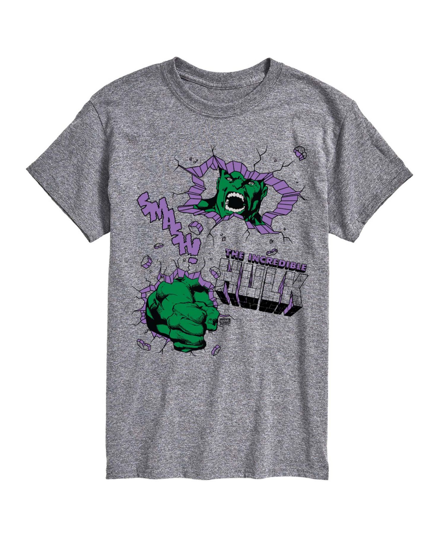 Men's The Hulk Punch Wall Short-Sleeve Graphic T-Shirt