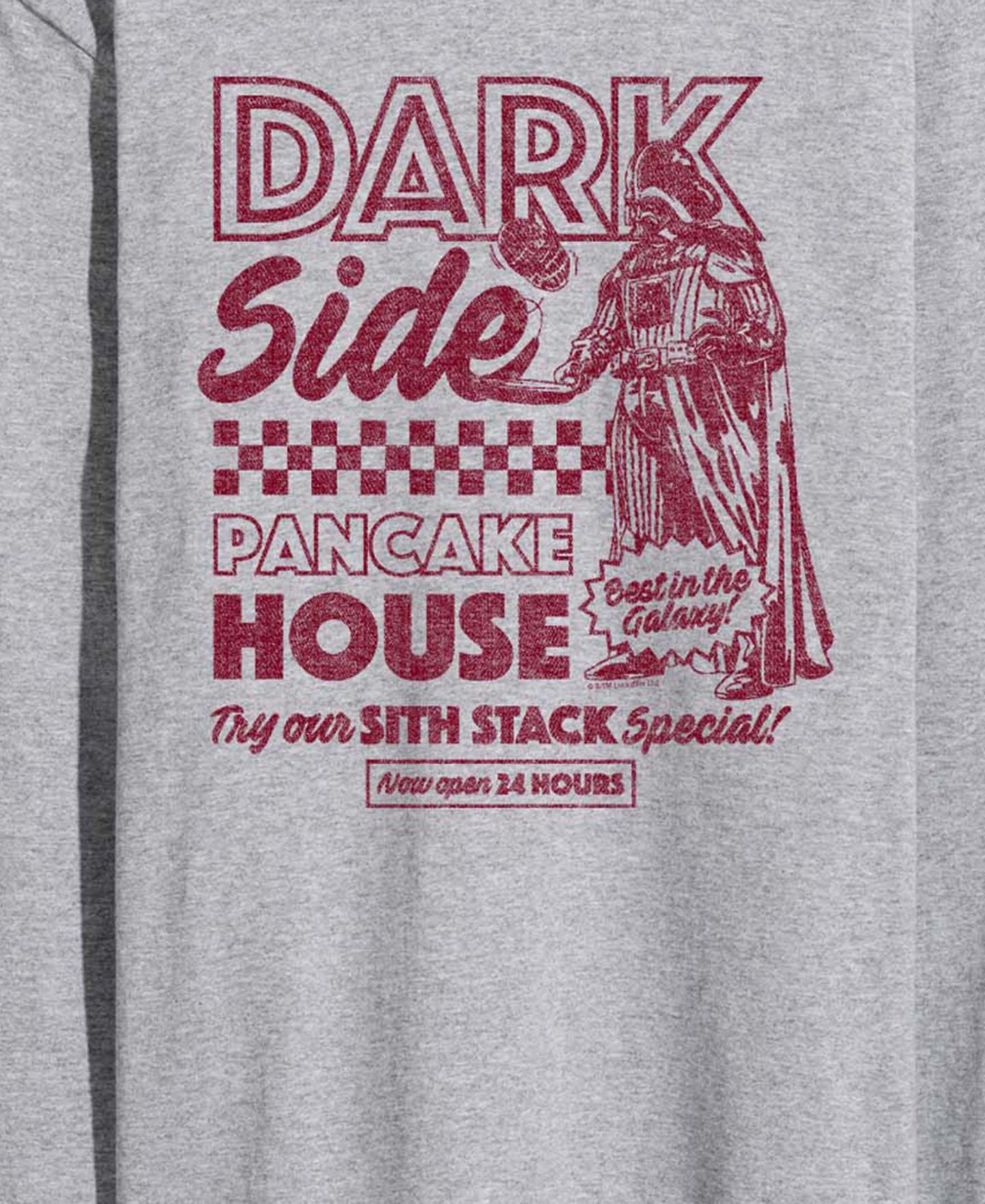 Мужская футболка AIRWAVES Dark Side Pancake House Long-Sleeve Graphic, цвет: Меланжевый — фото 3