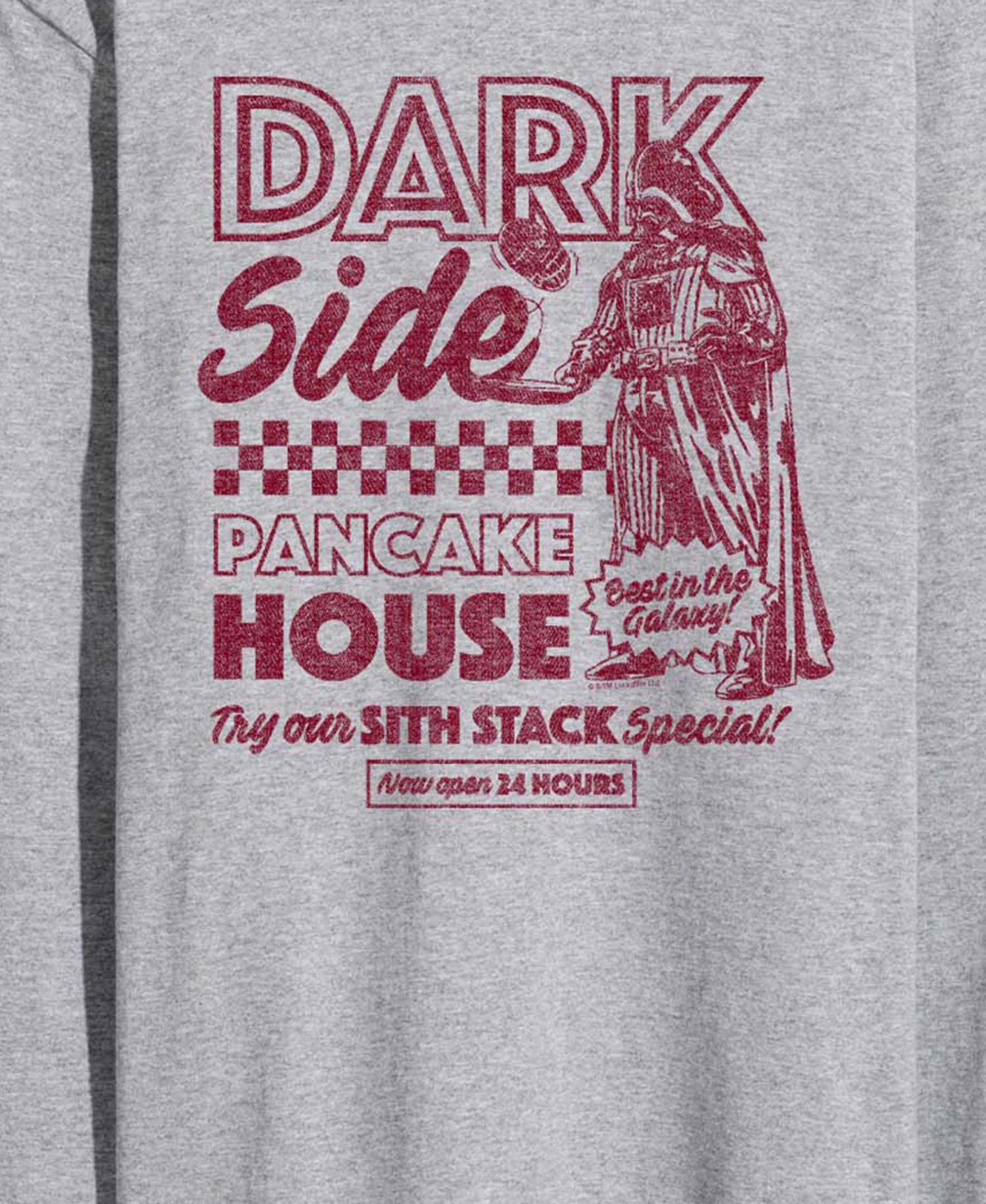 Men's Dark Side Pancake House Long-Sleeve Graphic T-Shirt