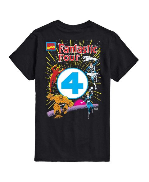 Мужская футболка AIRWAVES Fantastic Four Marvel Comics Short-Sleeve Graphic, цвет: Чёрный