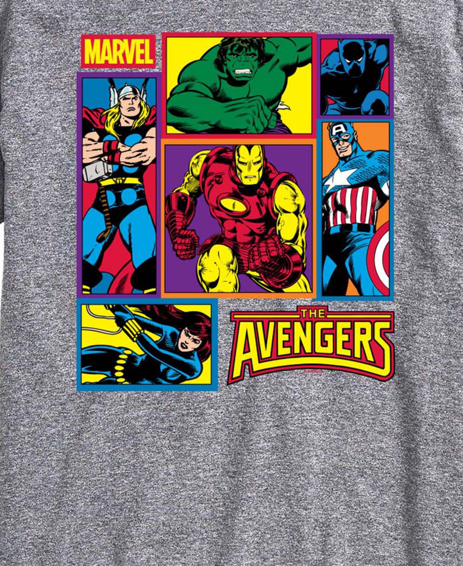 Men's Avengers Grid Short-Sleeve Graphic T-Shirt