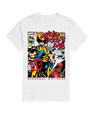Men's Deadpool April Pools Day Comic Short-Sleeve Graphic T-Shirt