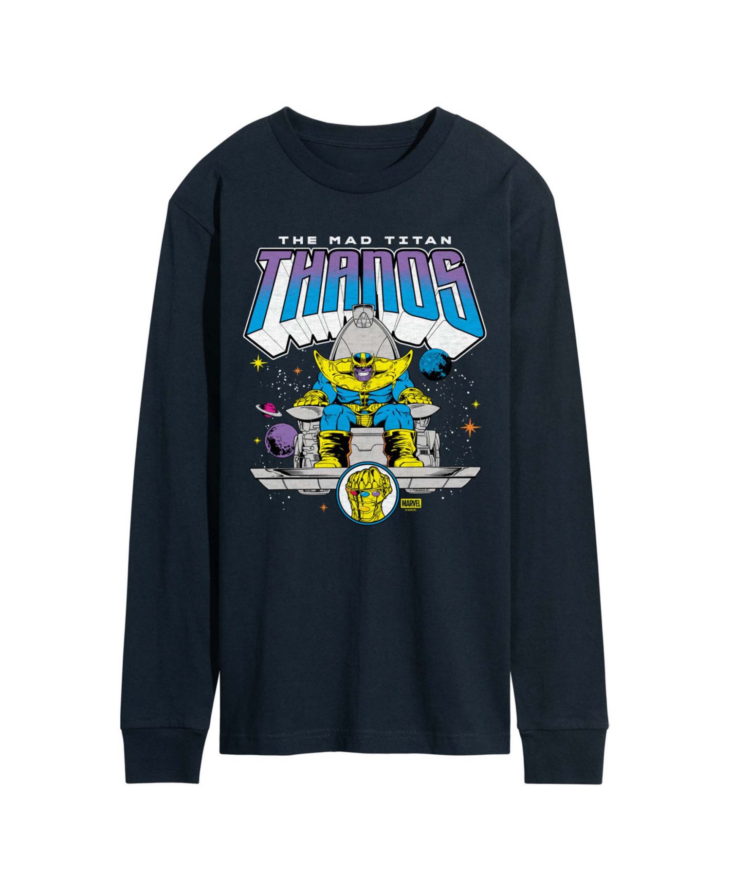 Men's Thanos Thanos Mad Titan Long-Sleeve Graphic T-Shirt