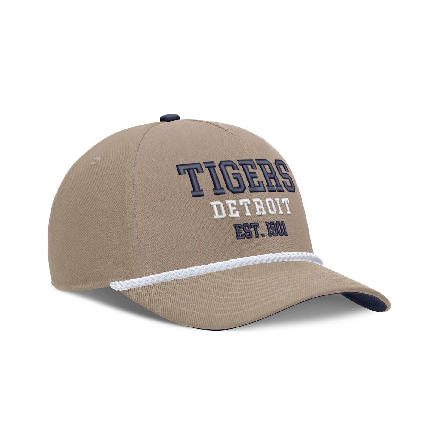 Мужская кепка Nike Khaki Detroit Tigers Father's Day Rope Rise Adjustable Hat — фото 3