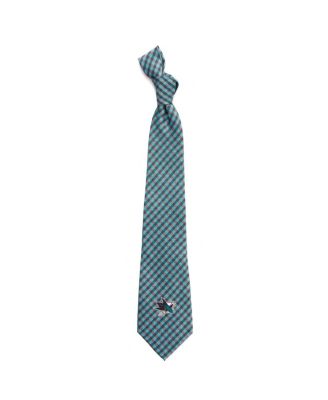 Men's San Jose Sharks Gingham Tie