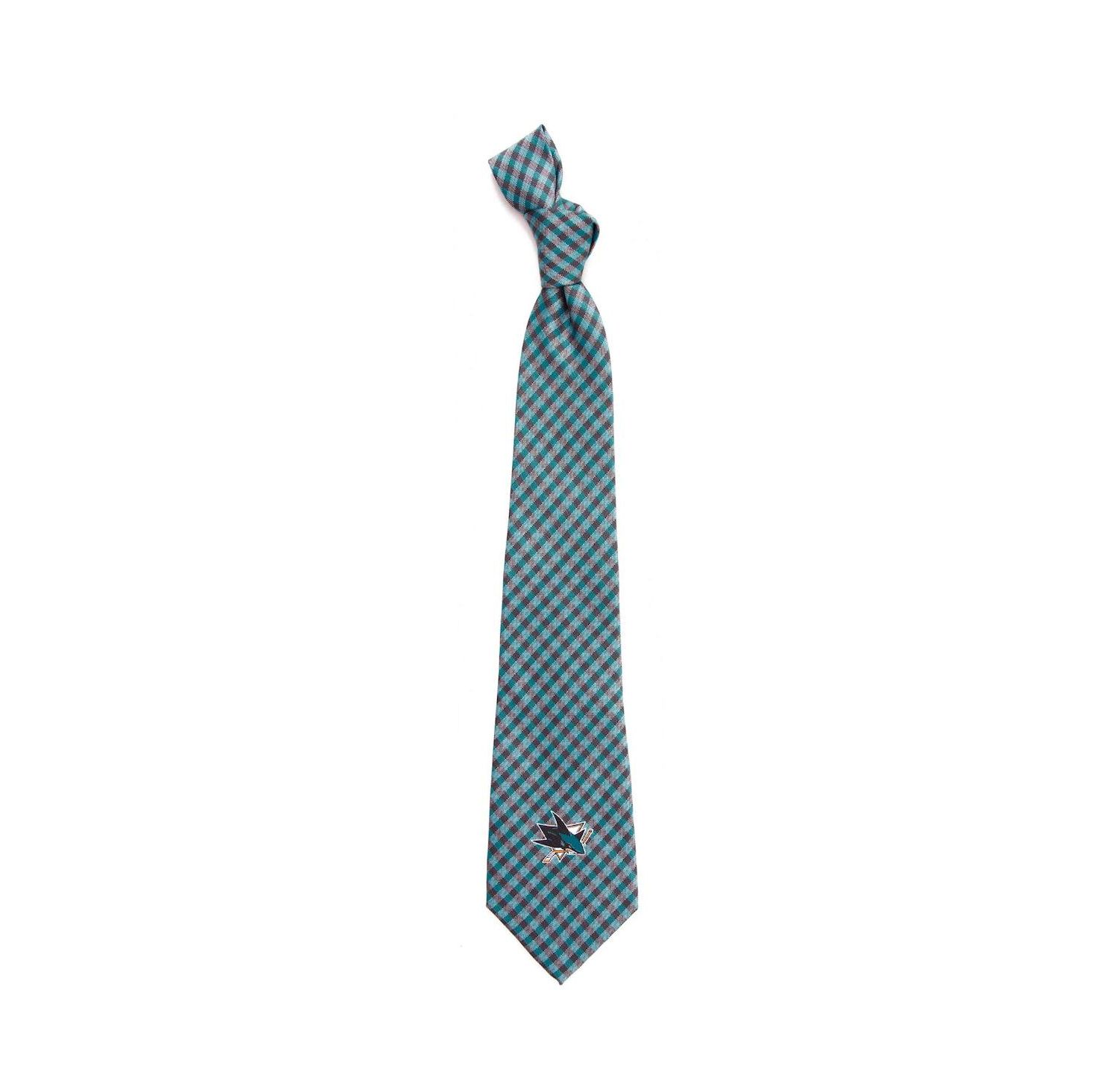 Men's San Jose Sharks Gingham Tie