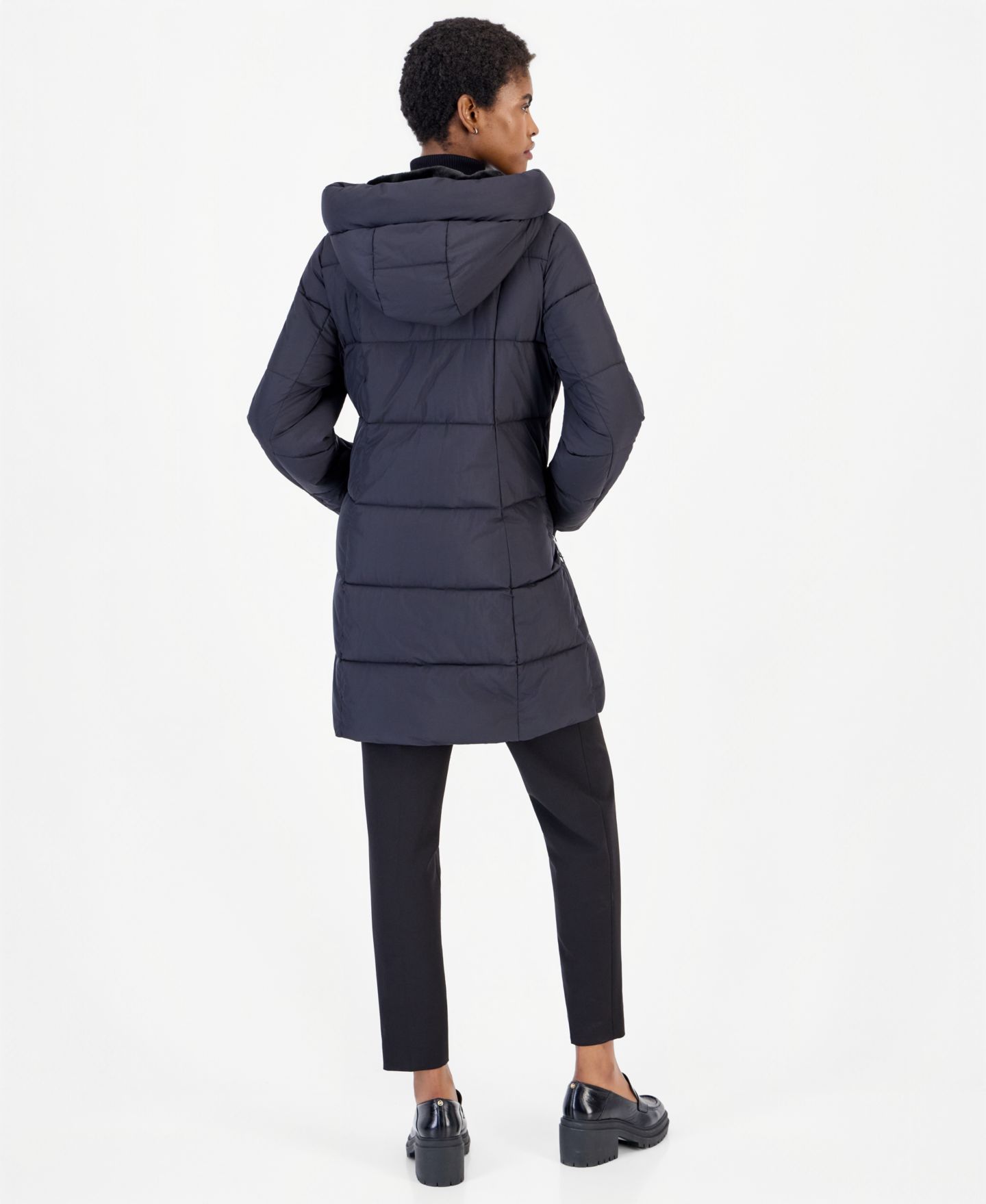 Женская куртка Michael Kors Puffer Hooded, цвет: Чёрный — фото 2