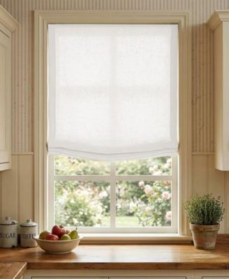 Soft Linen Blend Cordless Relaxed Roman Shade