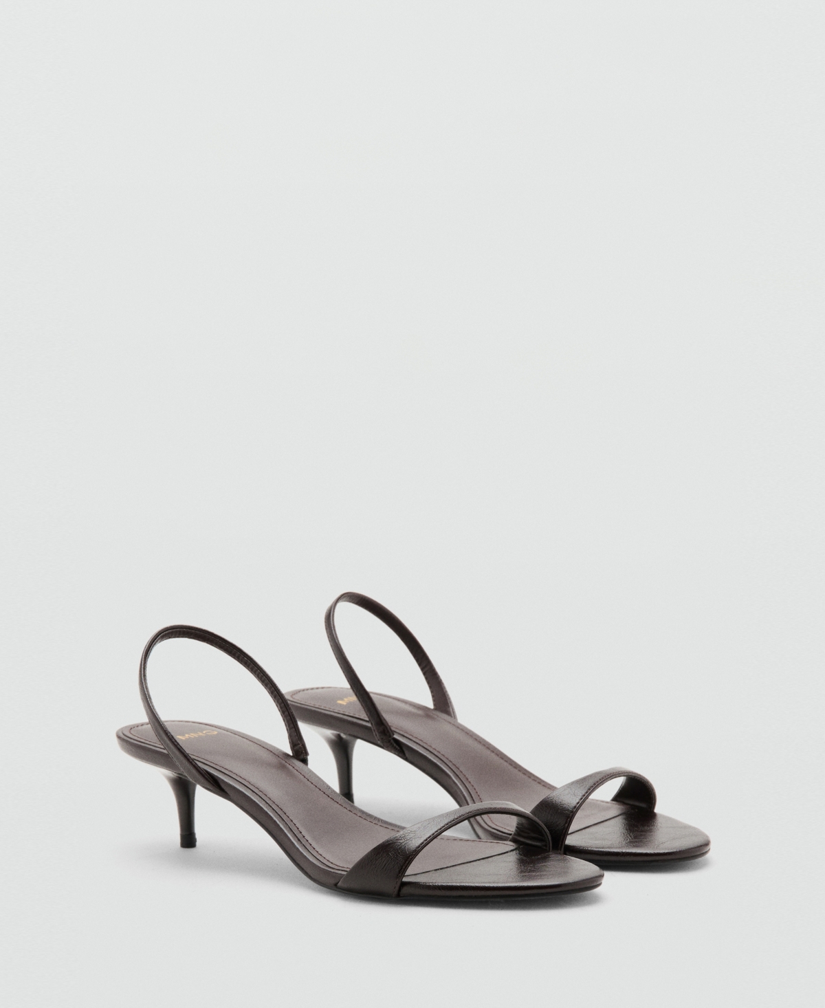 Mango Women's Kitten-Heel Strap Sandals