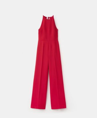 Women's Open Back Halter Jumpsuit