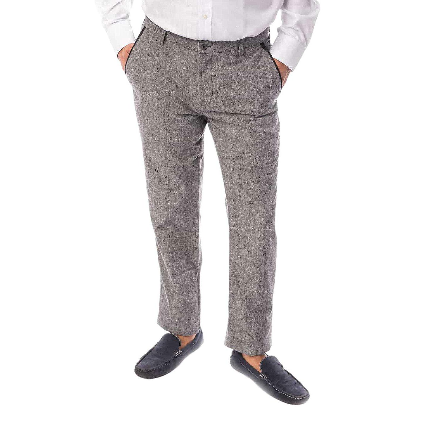 Мужские брюки Elie Balleh Casual Slim Fit, цвет: Чёрный — фото 1