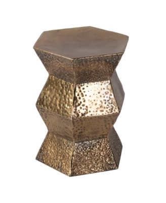 Renzo 16 in. W Stainless Steel Modern End Table