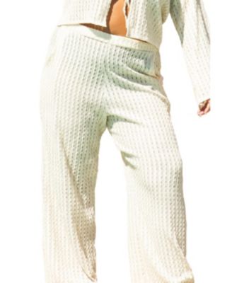 Women's Wide Leg Crochet Resort Pants