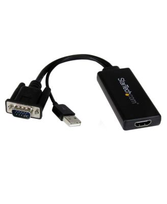 StarTech 10.2inch  VGA to 1080p HDMI Adapter with USB Audio and Power